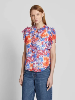 Bluzka o kroju slim fit z falbanami model ‘FAYGREIL’ Lauren Ralph Lauren