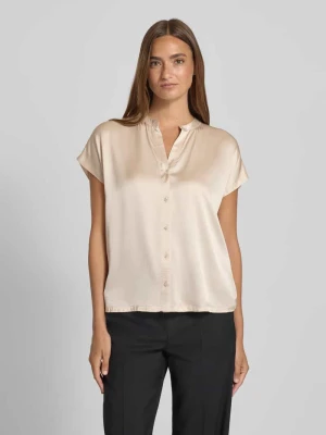 Bluzka o kroju slim fit z kołnierzem z lamówką model ‘Koralie’ someday