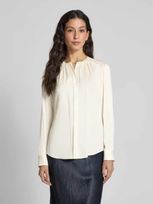 Bluzka o kroju slim fit z marszczeniami model ‘Banorah’ Boss
