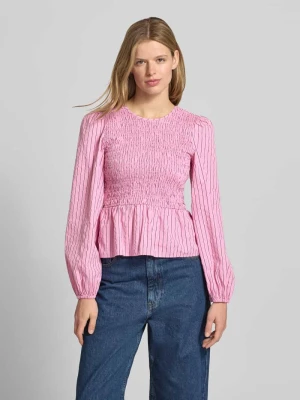 Bluzka o kroju slim fit z mieszanki bawełny Marc O'Polo DENIM