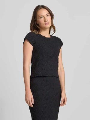 Bluzka o kroju slim fit z mieszanki bawełny Tom Tailor Denim