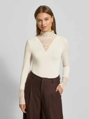 Bluzka o kroju slim fit z mieszanki lyocellu z długim rękawem model ‘Marica’ Soyaconcept