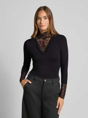 Bluzka o kroju slim fit z mieszanki lyocellu z długim rękawem model ‘Marica’ Soyaconcept
