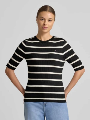 Koszulka o kroju slim fit z mieszanki wiskozy Tommy Hilfiger