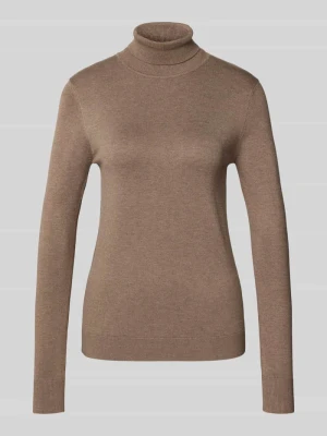 Bluzka o kroju slim fit z mieszanki wiskozy z długim rękawem model ‘Morla’ b.Young