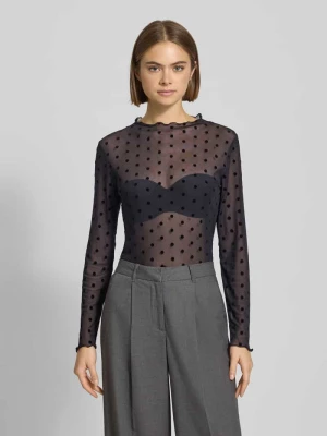 Bluzka o kroju slim fit z półgolfem model ‘JULIET’ Only