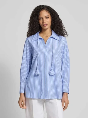 Bluzka o kroju slim fit z wiązanym paskiem Model 'STABARIN' Marella Jasnoniebieski