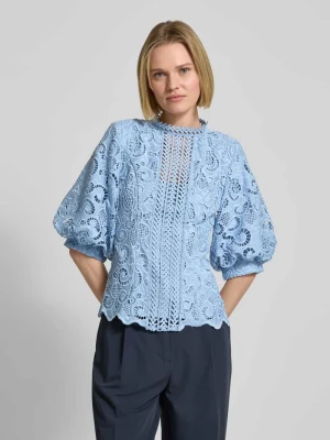 Bluzka o kroju slim fit ze stójką model ‘LANLY’ Copenhagen Muse