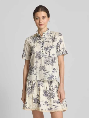 Bluzka o kroju slim fit ze stójką model ‘TOPHER’ Zadig & Voltaire