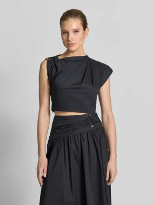 Bluzka o krótkim kroju w asymetrycznym designie model 'Dottie' Forever New