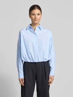 Bluzka o krótkim kroju z kołnierzykiem koszulowym Model 'Emmana' NEO NOIR