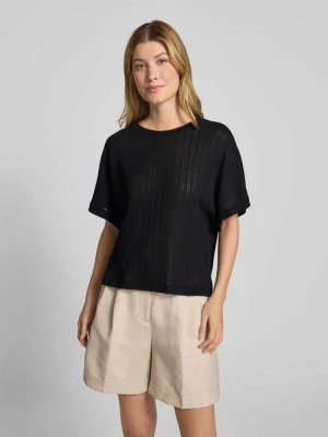 Bluzka o luźnym kroju z dzianiny z dodatkiem bawełny Tom Tailor