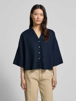 Bluzka o pudełkowym kroju z dekoltem w serek model 'Lava' FREE/QUENT