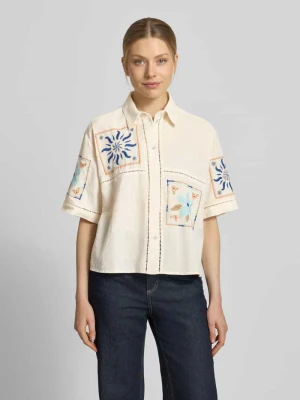 Bluzka o pudełkowym kroju z mieszanki lnu i bawełny Jake*s Casual