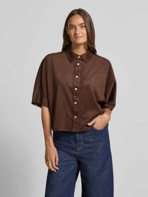 Bluzka o pudełkowym kroju z rękawem o dł. 1/2 model 'Fermes' Opus