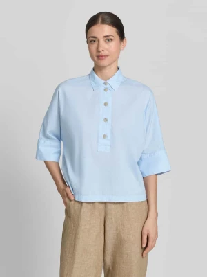 Bluzka o pudełkowym kroju z rękawem o dł. 3/4 Emily Van den Bergh