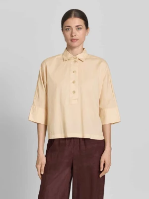 Bluzka o pudełkowym kroju z rękawem o dł. 3/4 Emily Van den Bergh