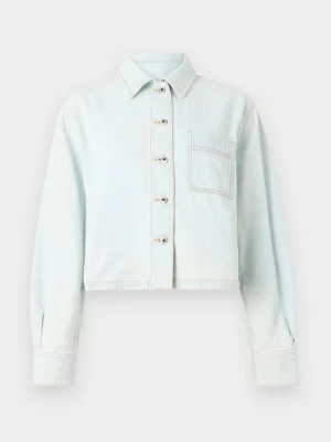 Bluzka Off White jasnoniebieski