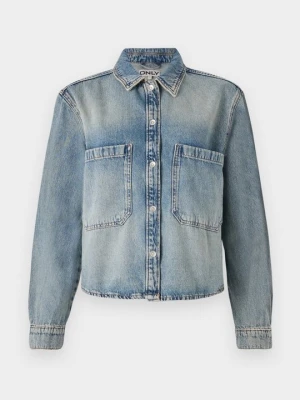 Bluzka Only jasnoniebieski denim