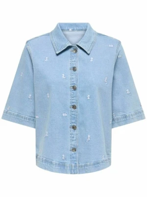 Bluzka Only jasnoniebieski denim