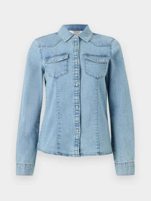 Bluzka Only jasnoniebieski denim