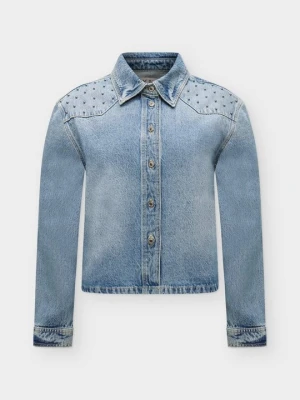 Bluzka Only niebieski denim