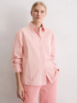 Bluzka oversize w paski Marc O'Polo červená