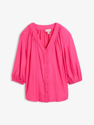 Bluzka oversize z miękkiej mieszanki wiskozy BonPrix różowy
