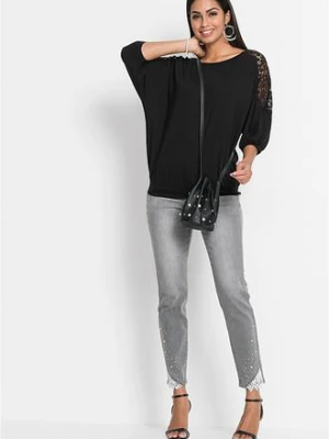 Bluzka oversize z mieszanki wiskozy bonprix