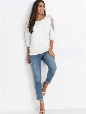 Bluzka oversize z mieszanki wiskozy bonprix