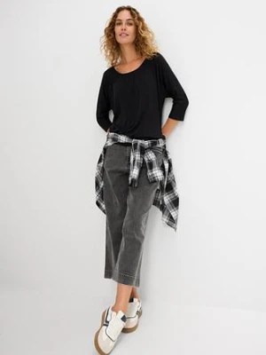 Bluzka oversize z mieszanki wiskozy bonprix