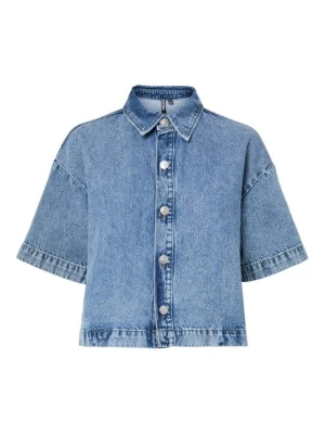 Bluzka Pieces niebieski denim