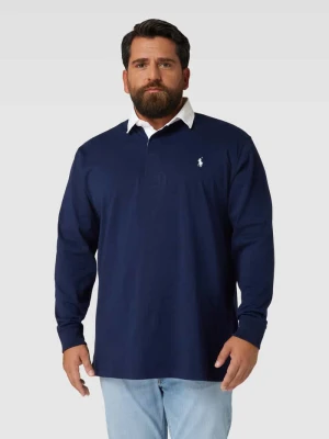 Bluzka PLUS SIZE z długim rękawem i kołnierzykiem polo Polo Ralph Lauren Big & Tall