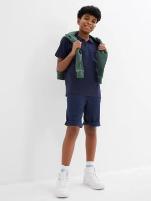 Bluzka polo z bawełnianej piki bonprix