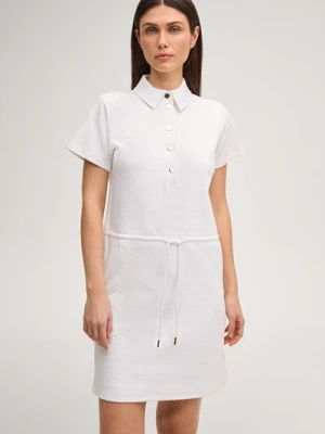 Cornflower Bluzka polo z dzianiny dresowej Torrin w kolorze białym Joop