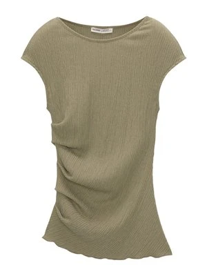 Bluzka PULL&BEAR khaki