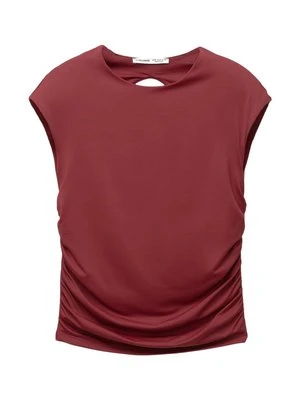Bluzka PULL&BEAR bordowy