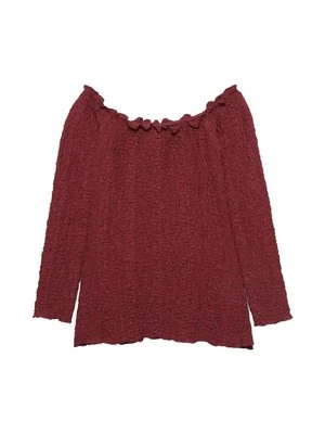 Bluzka PULL&BEAR ciemnoczerwony