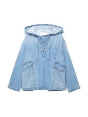 Bluzka PULL&BEAR jasnoniebieski denim