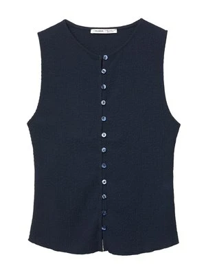 Bluzka PULL&BEAR granatowy
