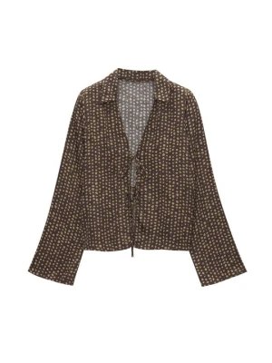 Bluzka PULL&BEAR musztardowy