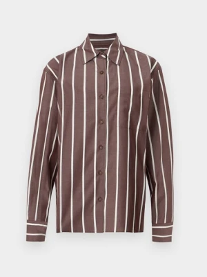 Bluzka z zapięciem na guziki rag & bone brązowy