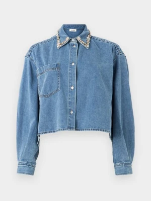 Bluzka Sandro niebieski denim