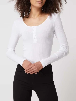 Bluzka serafino z długim rękawem i dodatkiem streczu Pieces