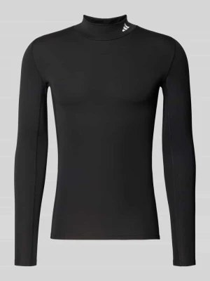 Bluzka sportowa z długim rękawem z golfem typu mock-neck Adidas Czarny