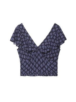 Bluzka Stradivarius granatowy