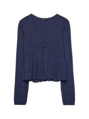 Bluzka Stradivarius granatowy