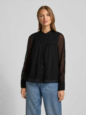 Bluzka szyfonowa o kroju regular fit z fakturą dobby model ‘LEAH ANNIKA’ Vero Moda