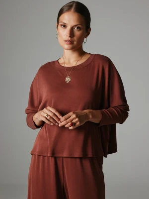 BLUZKA TELMA MARSALA One size - Flawless Miedziany