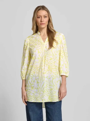 Bluzka tunika o kroju relaxed fit z kwiatowym nadrukiem na całej powierzchni Christian Berg Woman